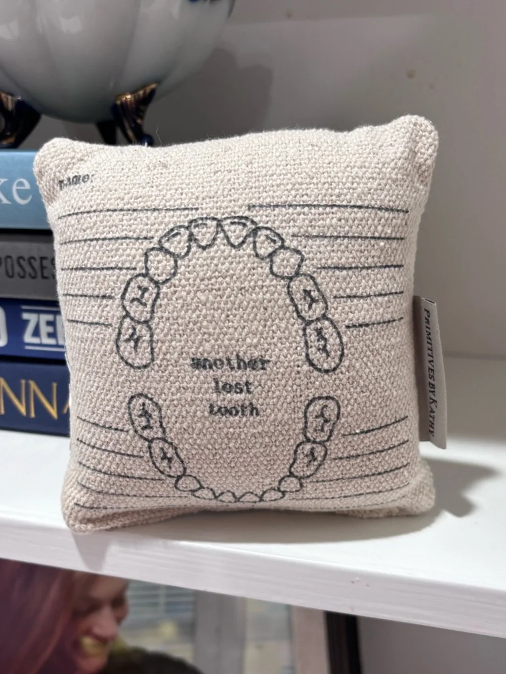 Primitives by Kathy 19269 Mini Linen Pillow, 5.25